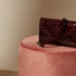 Clutch bordeaux in similpelle effetto cocco Lora Ferres, Borse e accessori Donna, SKU b514000016, Immagine 0